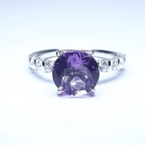 Round Amethyst Ring